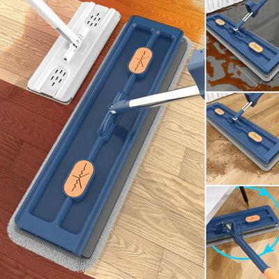 FlexiMop™ - 360° Self-Wringing Mop with Handle