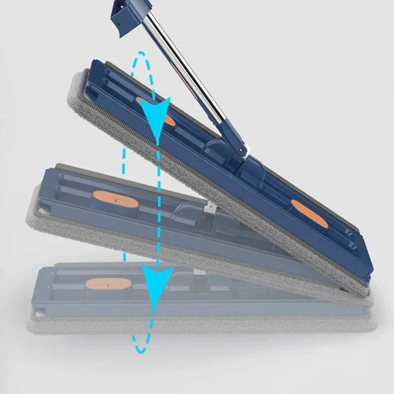 FlexiMop™ - 360° Self-Wringing Mop with Handle