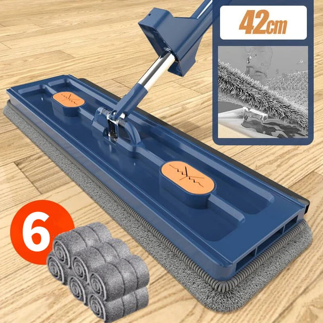 FlexiMop™ - 360° Self-Wringing Mop with Handle