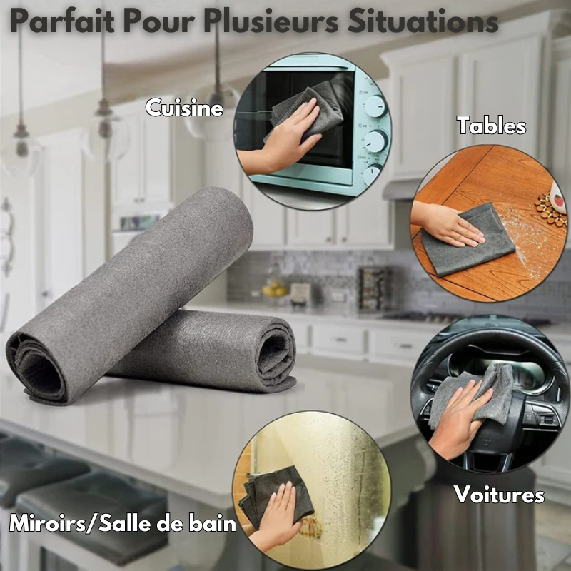 MessFree™ - Chiffons de nettoyage magiques (+2 chiffons GRATUIT)