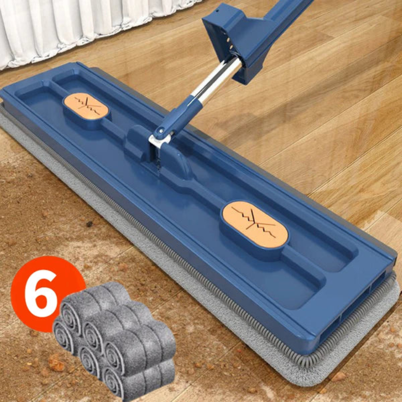 FlexiMop™ - 360° Self-Wringing Mop with Handle