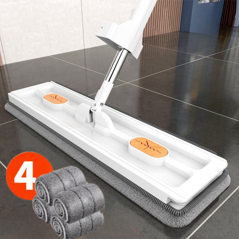 FlexiMop™ - 360° Self-Wringing Mop with Handle