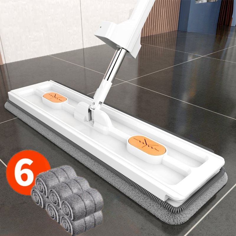 FlexiMop™ - 360° Self-Wringing Mop with Handle